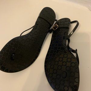 BALMAIN T-strap Jelly Flat Sandal